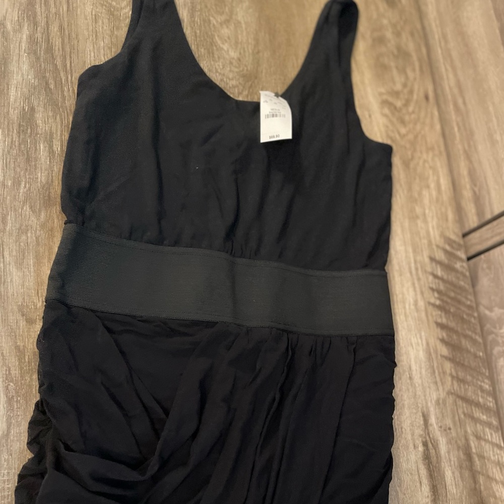 Black Form Fitting Ruffled Bottom Styled Dress - image 2